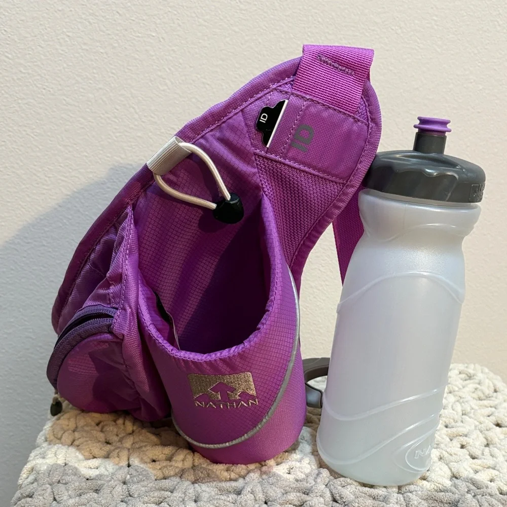 Natan Purple Hydration Belt with Bottle Holder - Picture 8 of 14